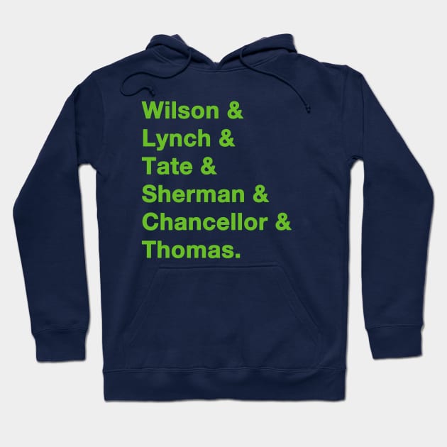 2013 Seattle Seahawks Green Hoodie by IdenticalExposure